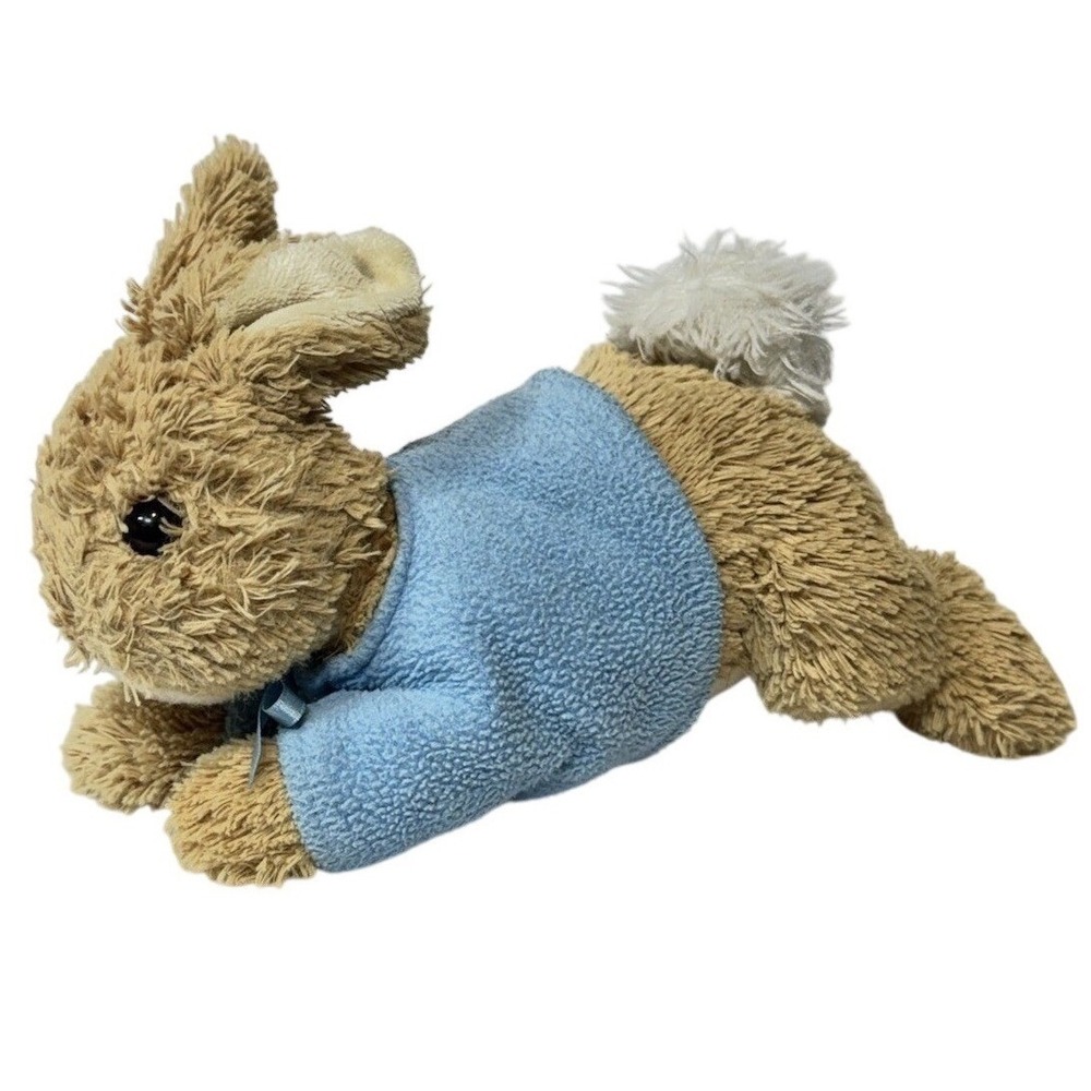 Beatrix Potter Peter Rabbit Plush Set 7-8in Blue Jacket Stuffed Animal Toy Pair - Picture 3 of 12